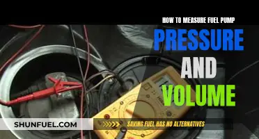 Measuring Fuel Pump Pressure and Volume: A Comprehensive Guide