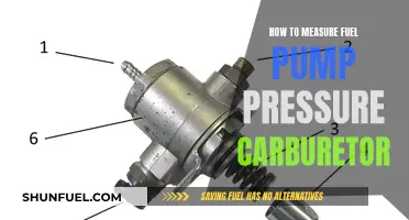 Measuring Fuel Pump Pressure: Carburetor Maintenance Guide