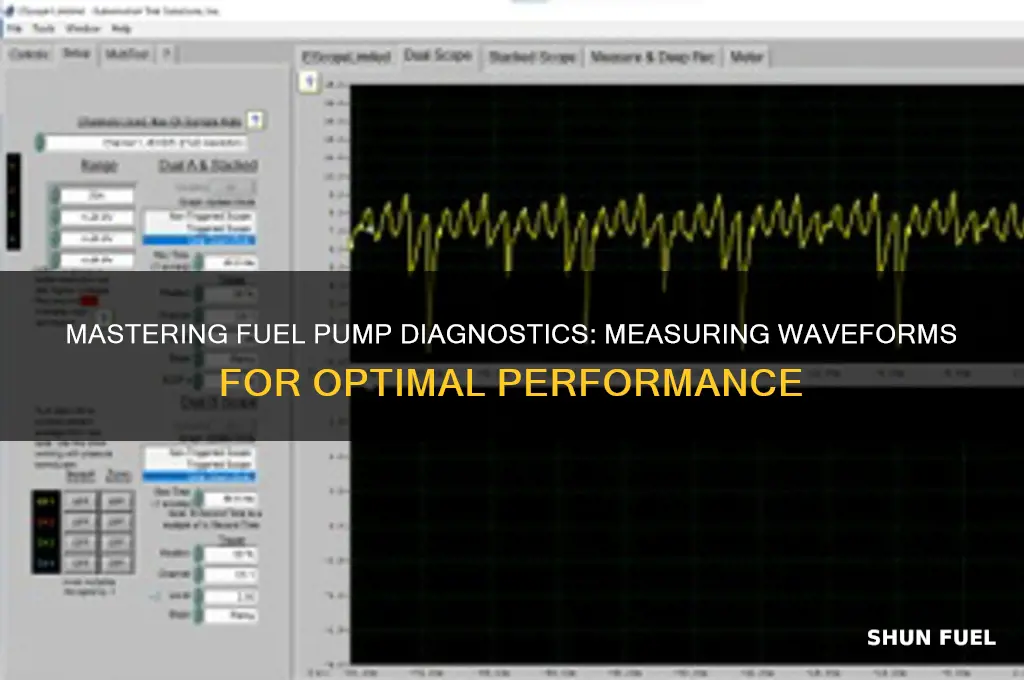 how to measure fuel pump waveform