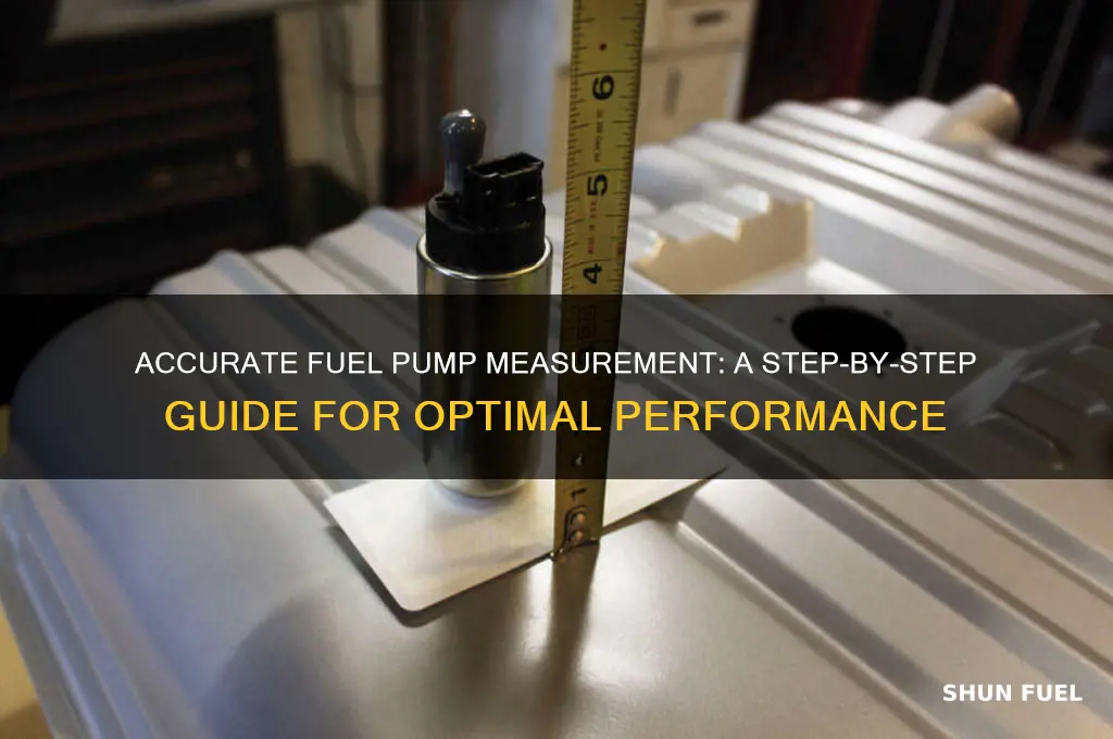 how to measure fuel pump