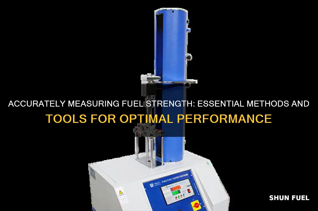 how to measure fuel strength