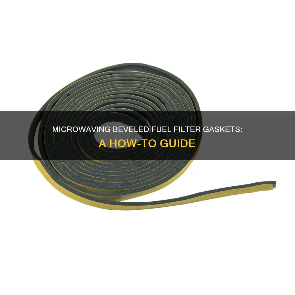 how to microwave beveled fuel filter gasket