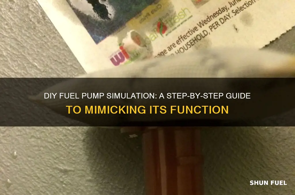 how to mimic a fuel pump