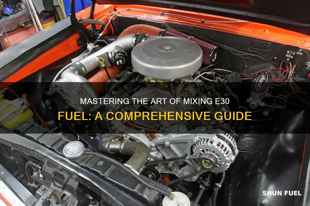 how to mix e30 fuel