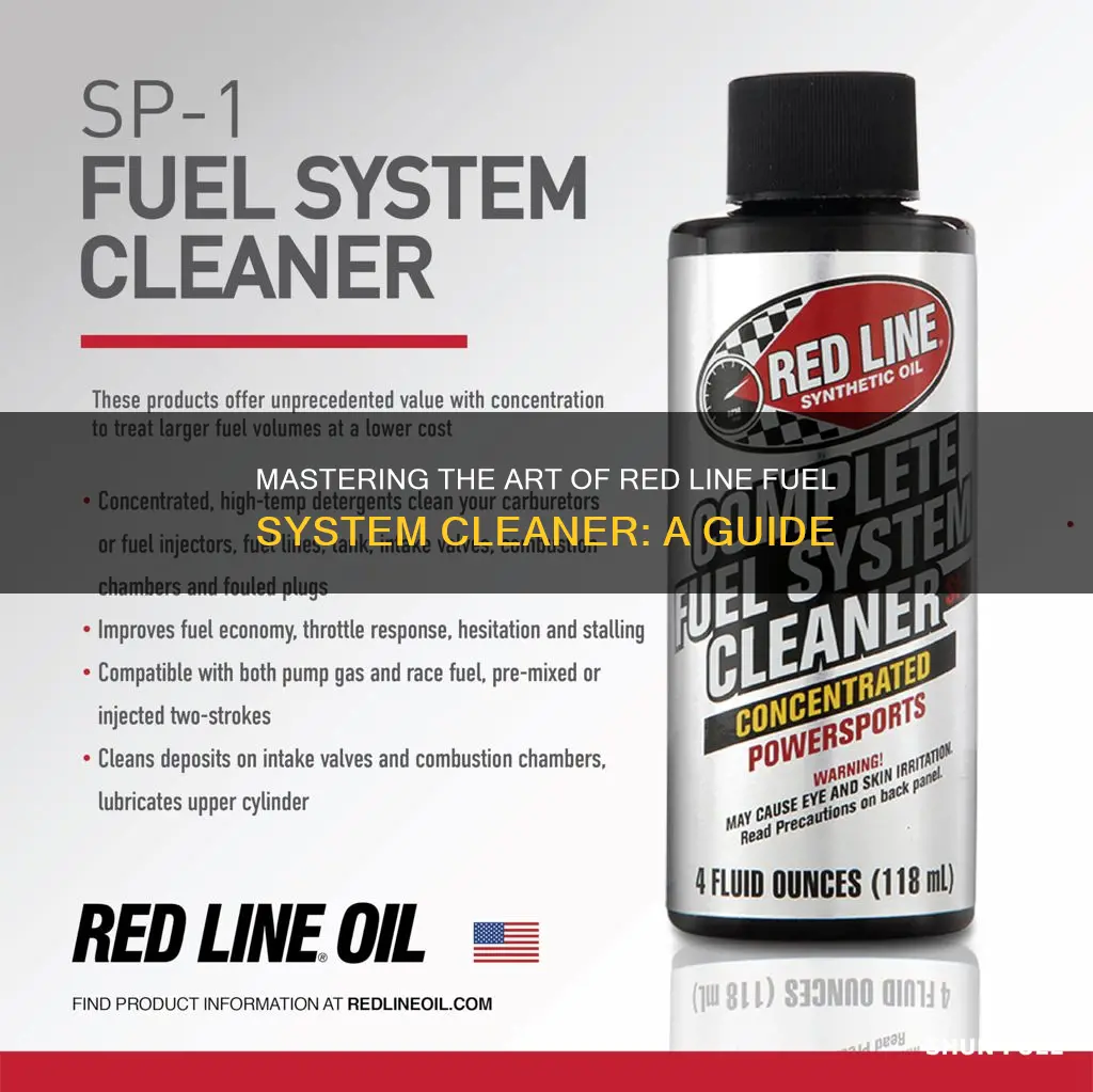 how to mix red line complete si-1 fuel system cleaner