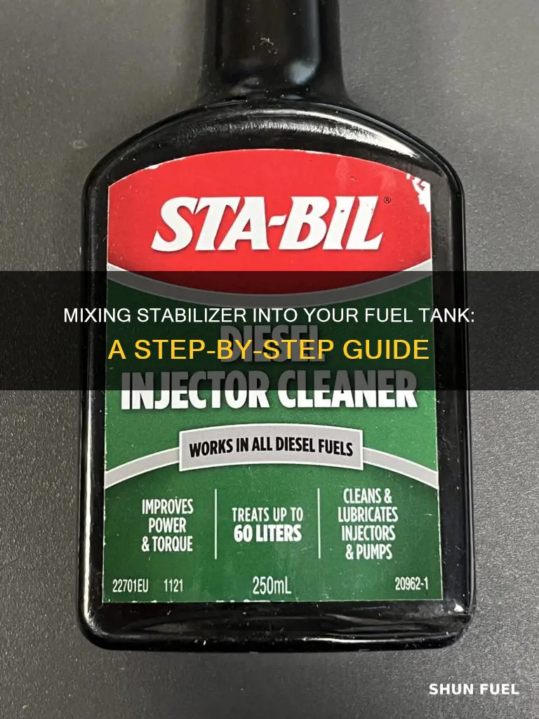 how to mix stabil into fuel tank