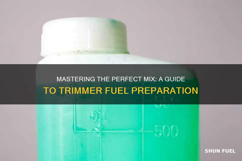 how to mix trimmer fuel