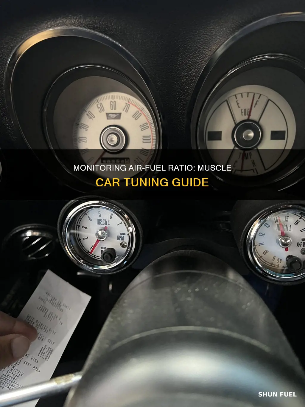 how to monitor air fuel ratio on a muscle car