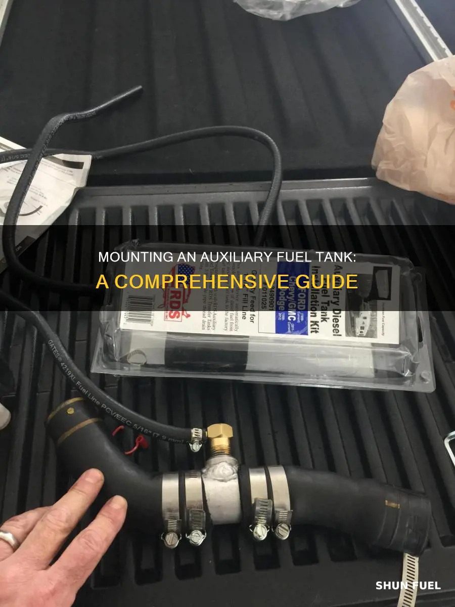 how to mount auxiliary fuel tank on service truck