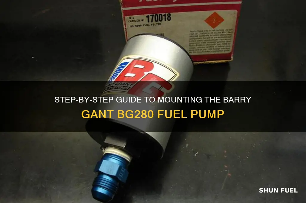 how to mount barry gant bg280 fuel pump