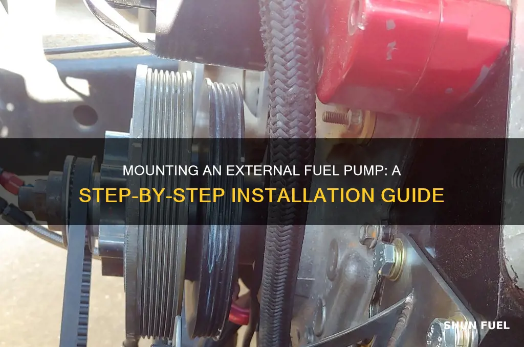 how to mount external fuel pump
