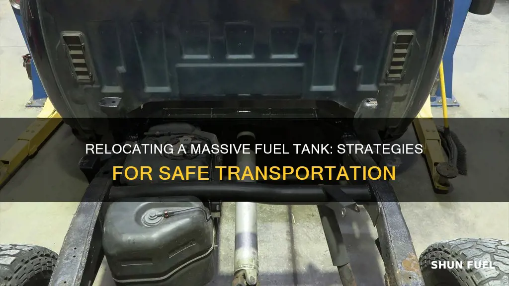 how to move a 1000 gallon fuel tank