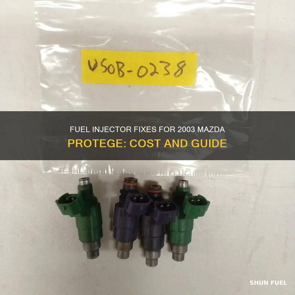 how to much fix fuel injectors 2003 mazda protege
