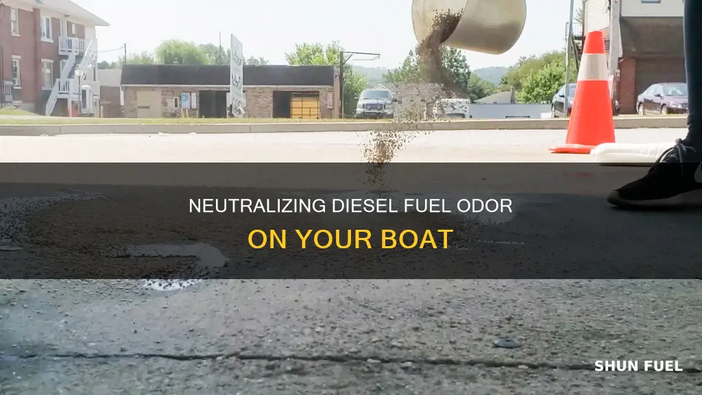 how to neutralize diesel fuel smell in a boat