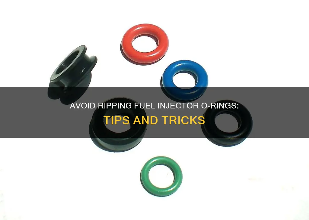 how to not rip an o ring on fuel injectors