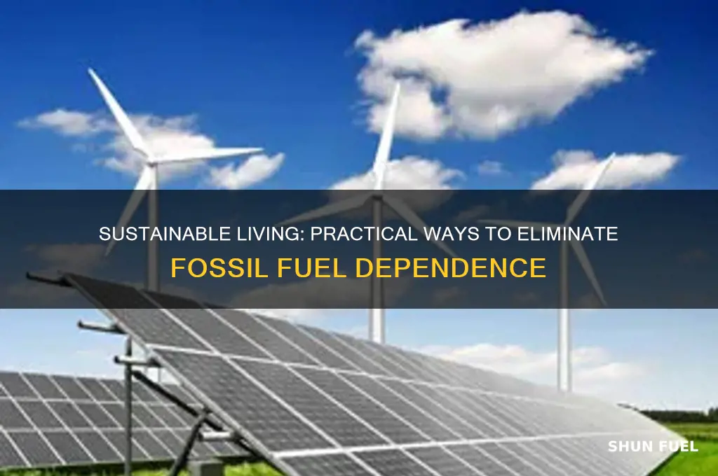how to not use fossil fuels
