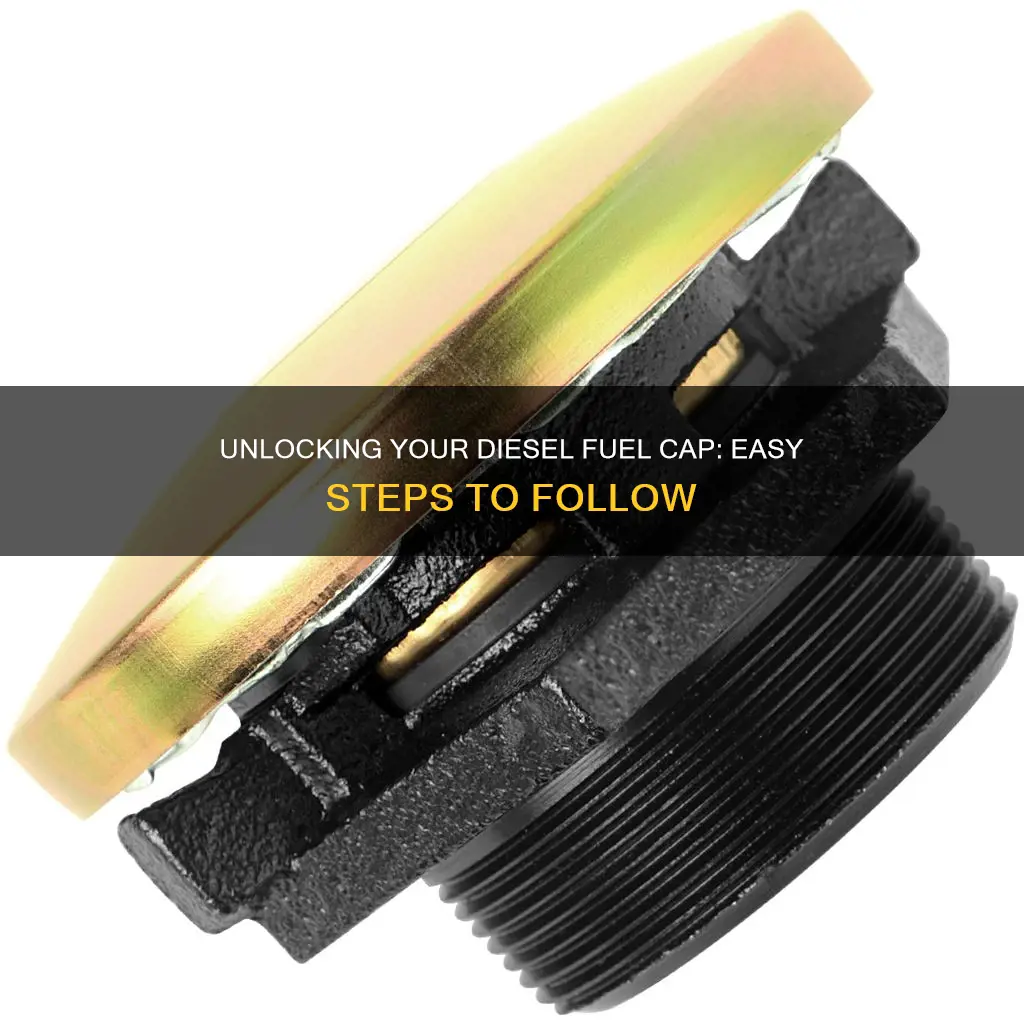 how to open a diesel fuel cap
