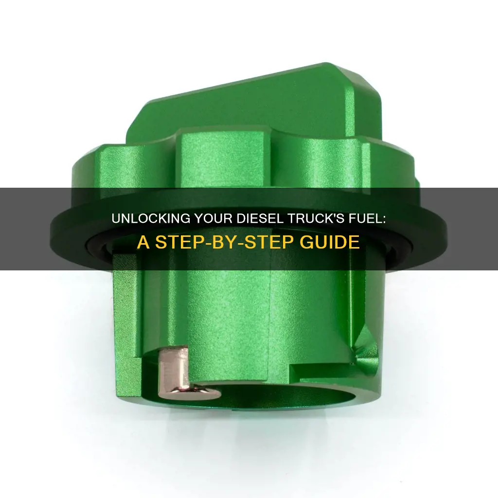 how to open a diesel fuel opening truck