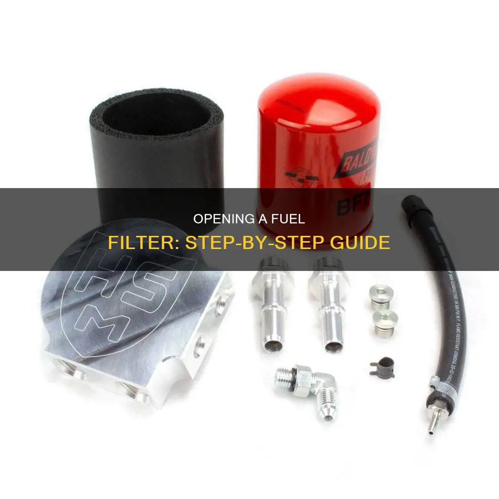 how to open a fuel filter