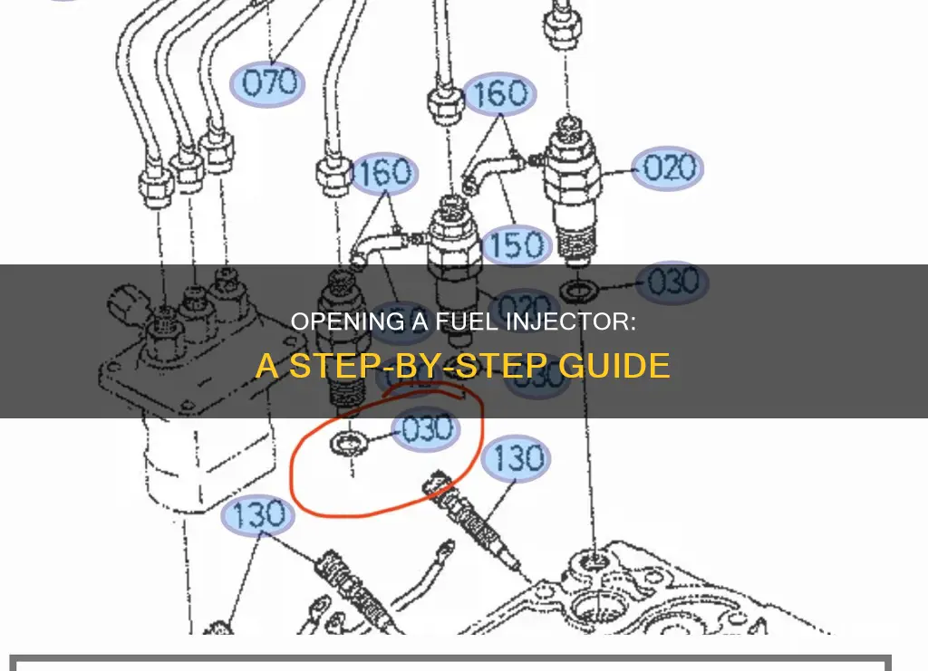 how to open a fuel injector