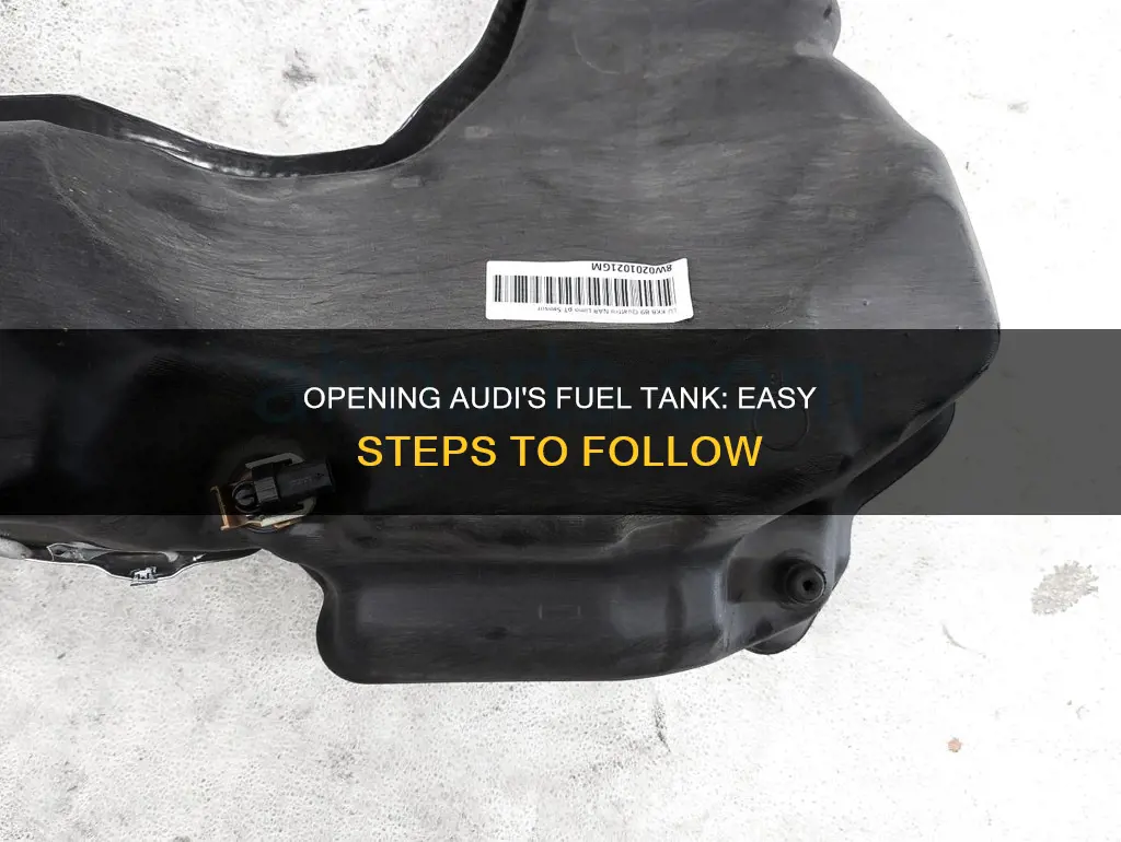 how to open audi fuel tank