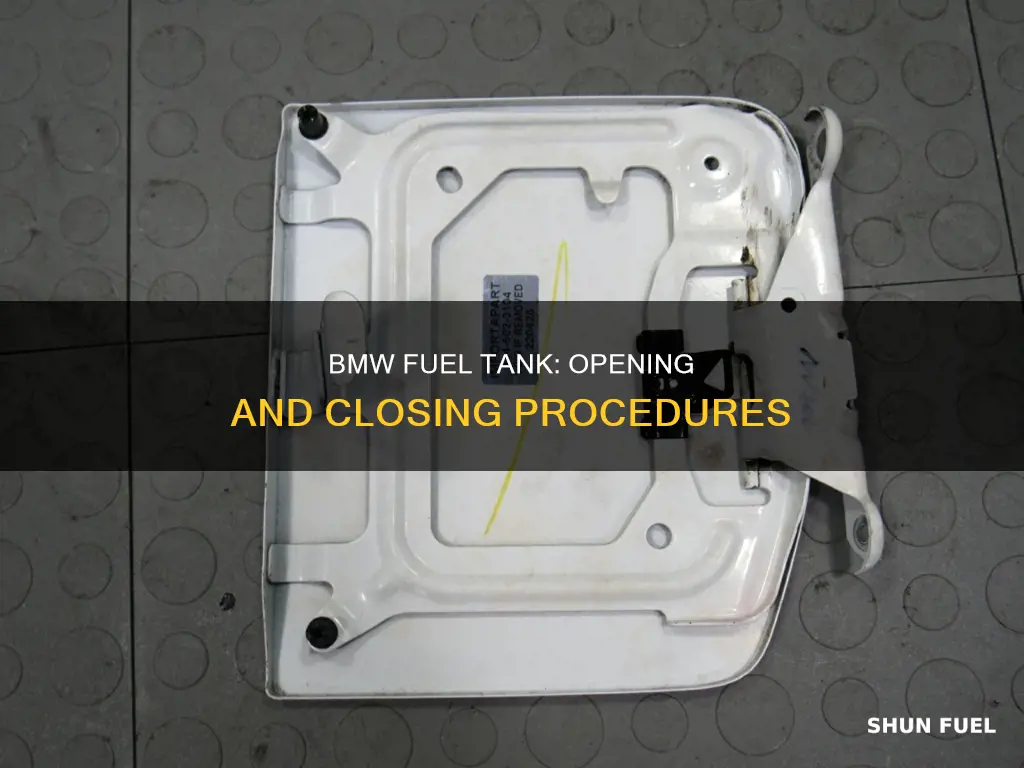 how to open bmw fuel tank