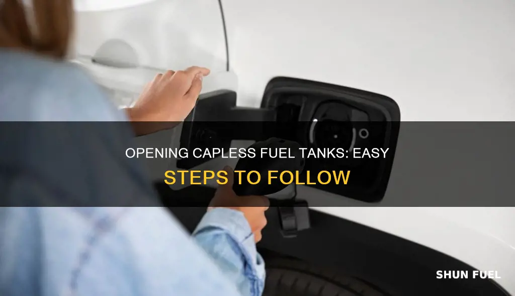 how to open capless fuel tank