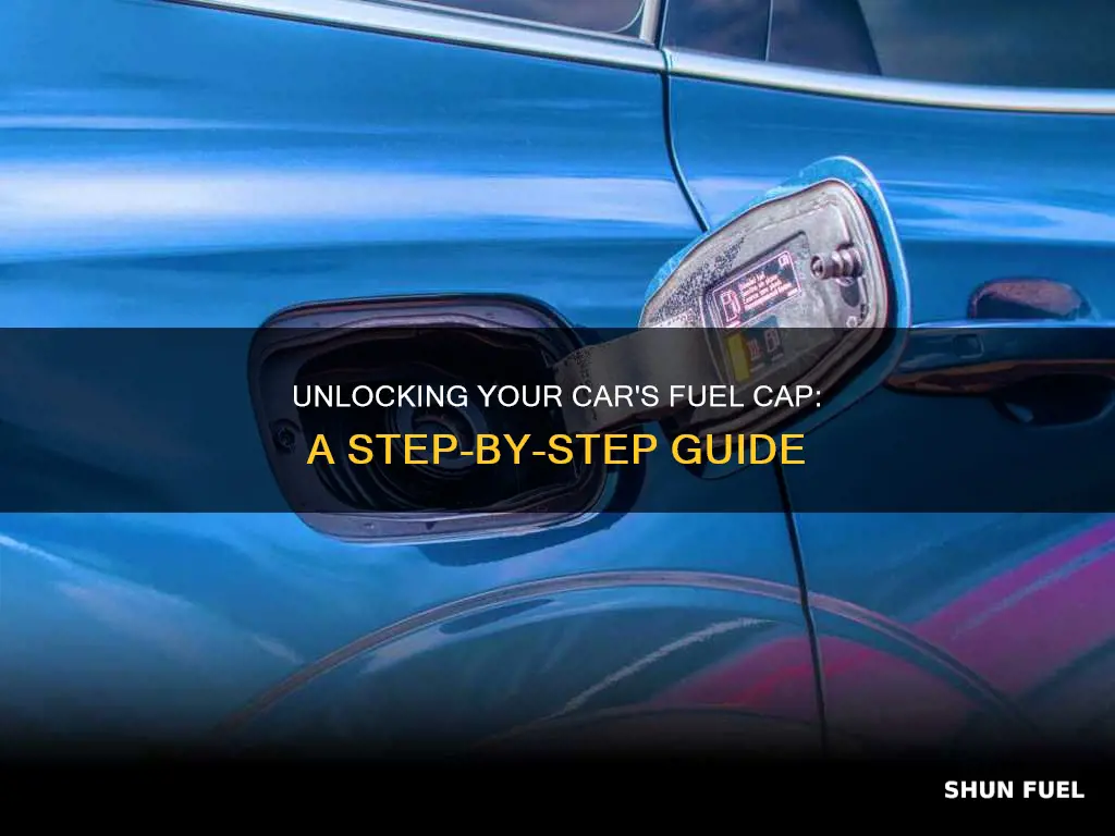 how to open car fuel cap