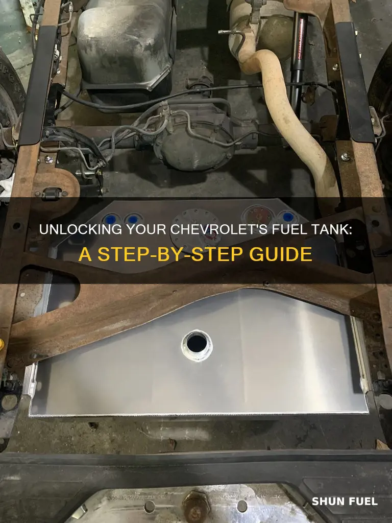 how to open chevrolet fuel tank