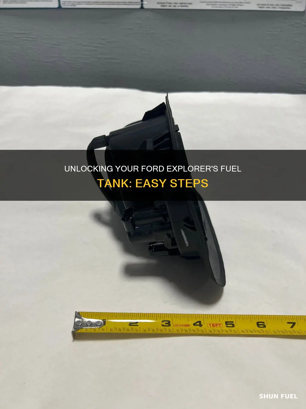 how to open ford explorer fuel tank