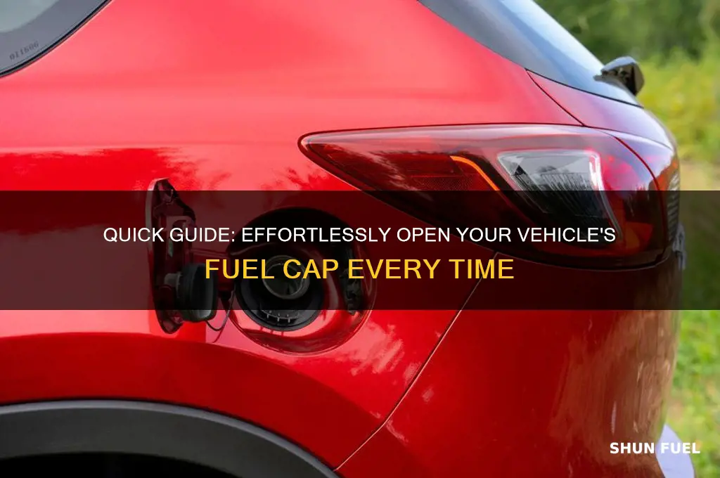 how to open fuel cap