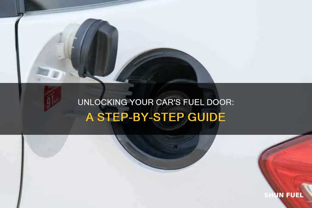 how to open fuel door in car