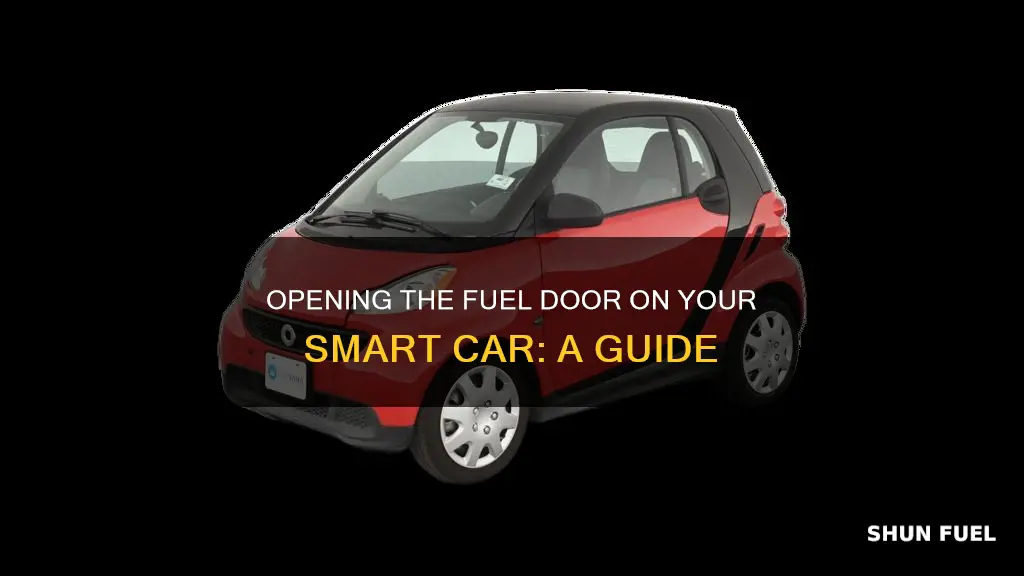 how to open fuel door on smart car