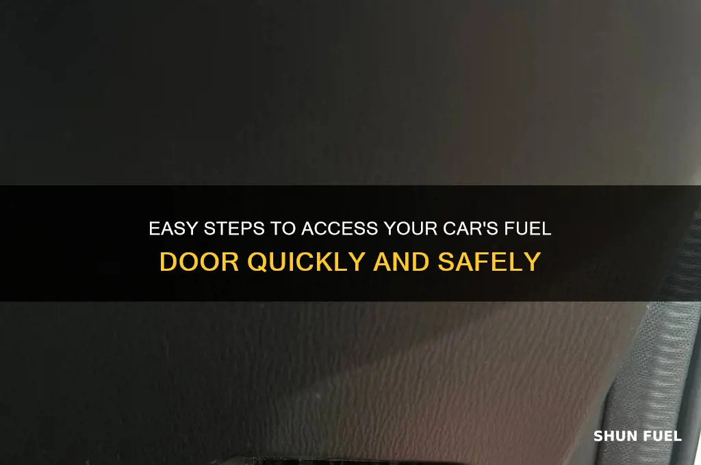 how to open fuel door