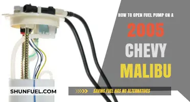Opening the Fuel Pump on a 2005 Chevy Malibu: A Step-by-Step Guide