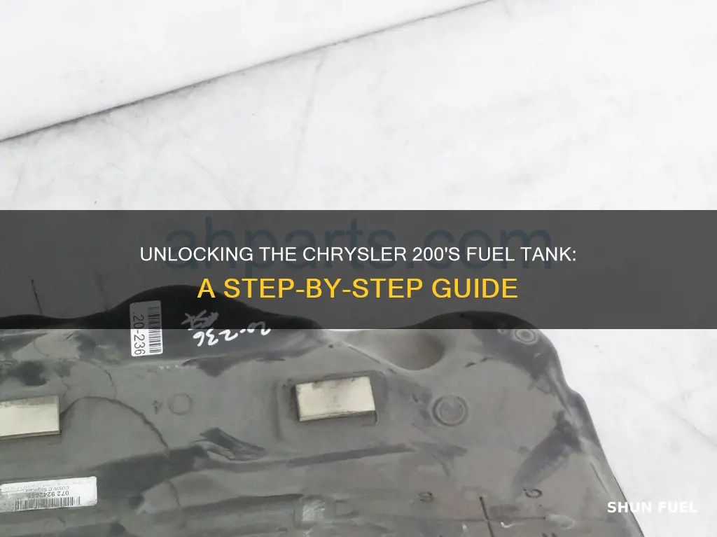 how to open fuel tank chrysler 200
