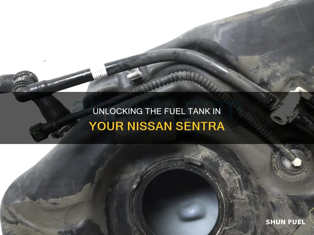 how to open fuel tank in nissan sentra