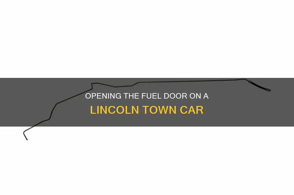 how to open lincoln town car fuel door