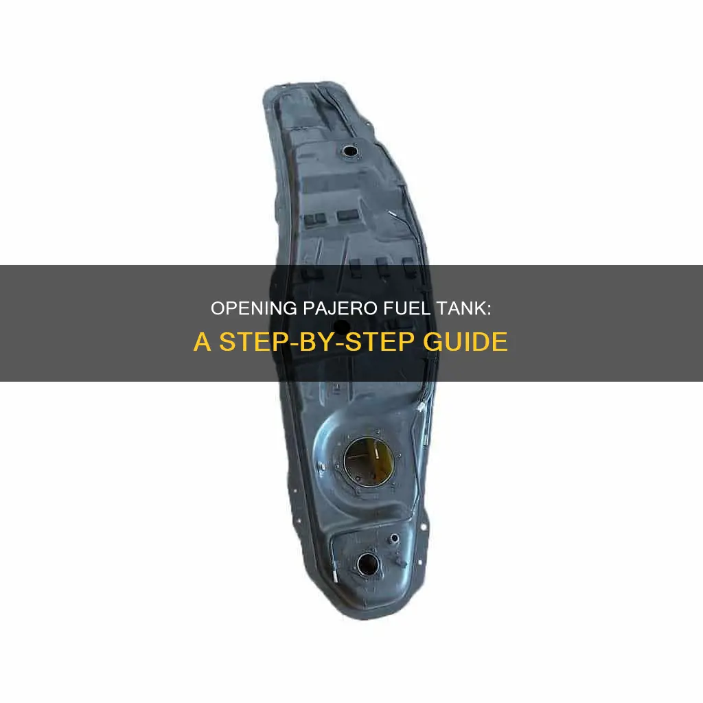 how to open pajero fuel tank