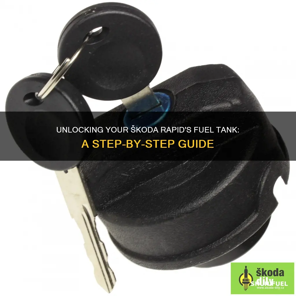 how to open skoda rapid fuel tank