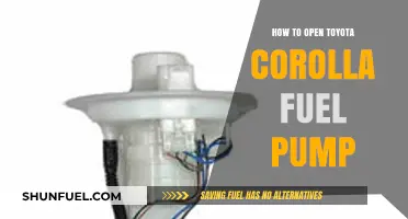 Step-by-Step Guide to Accessing and Opening Toyota Corolla Fuel Pump
