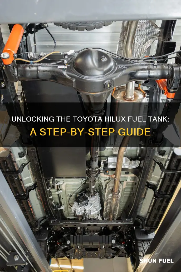 how to open toyota hilux fuel tank