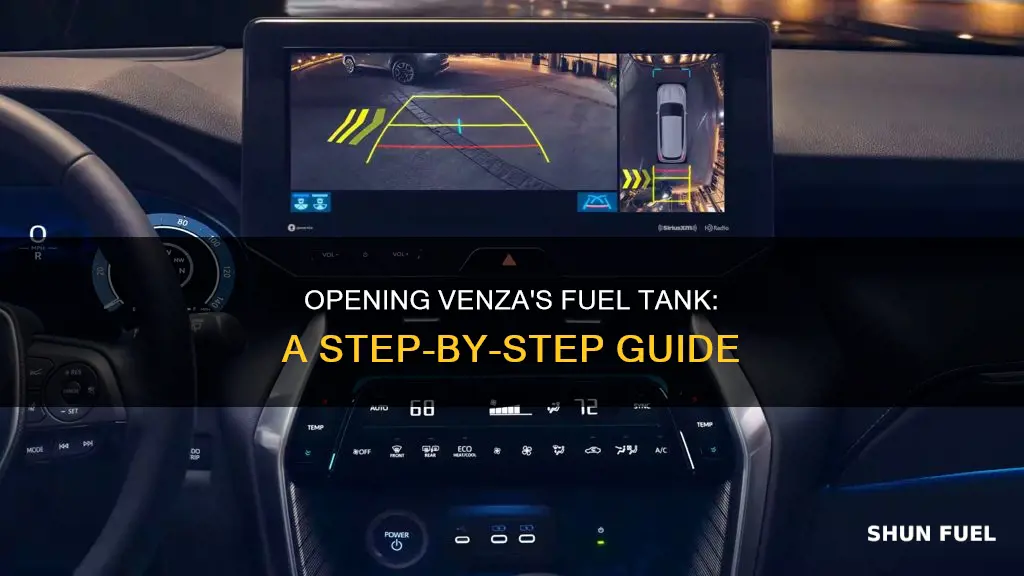 how to open venza fuel tank