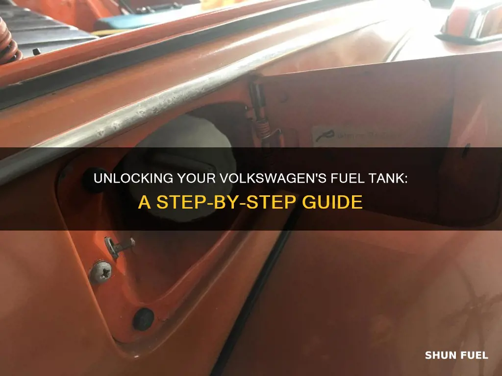 how to open volkswagen fuel tank