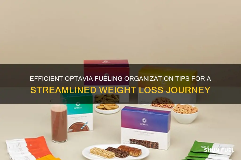 how to organize optavia fuelings