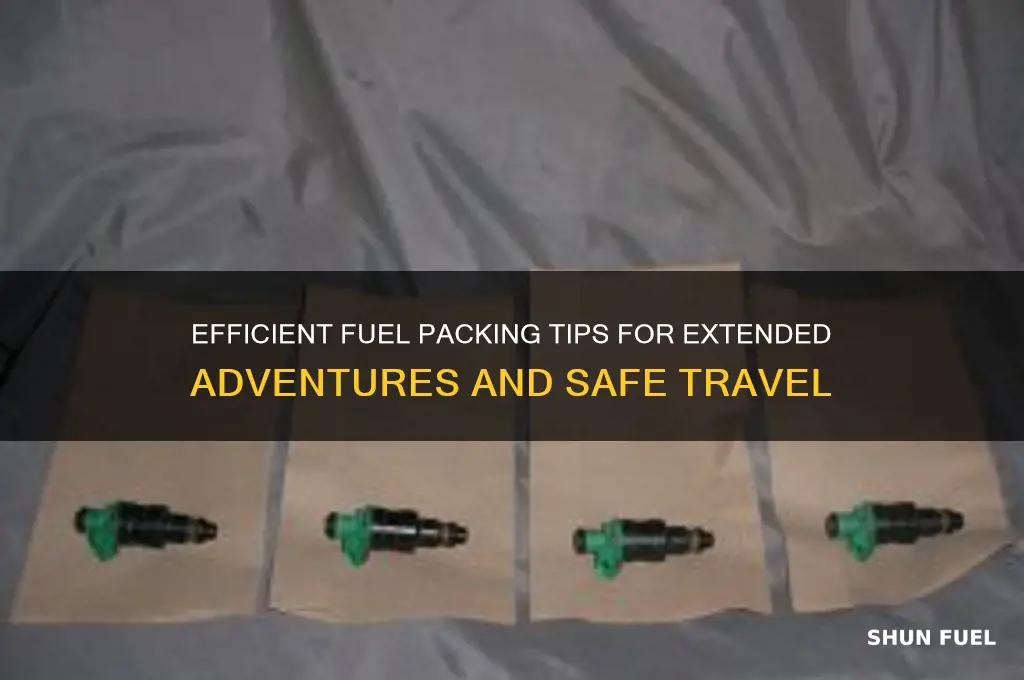 how to pack extra fuel