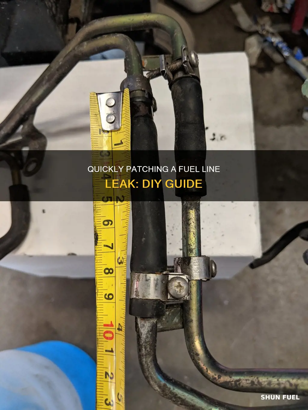 how to patch a fuel line leak