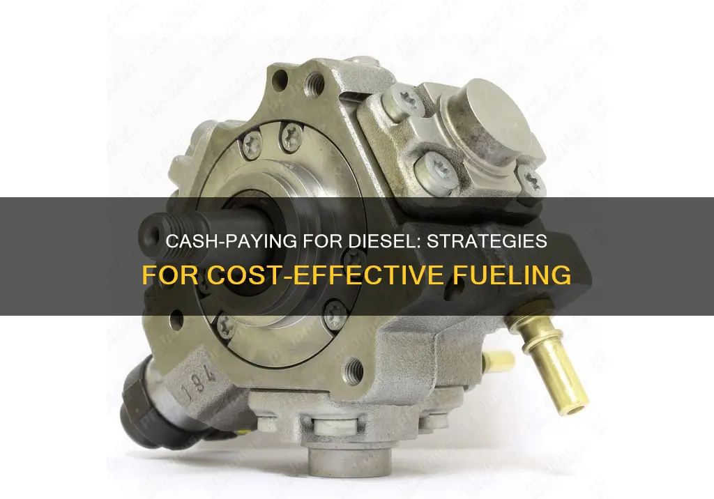 how to pay cash price on diesel fuel