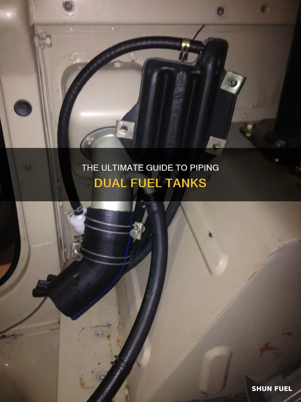 how to pipe dual fuel tanks