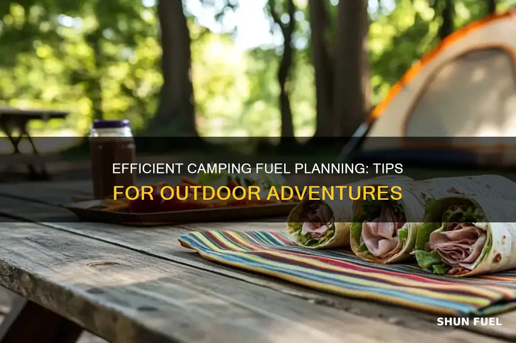 how to plan fuel use for camping